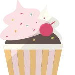 Cupcake Illustration SVG Icon